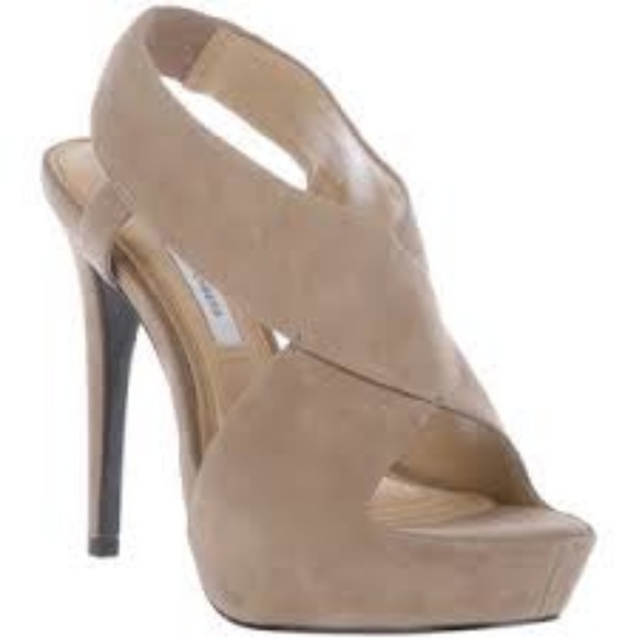 Diane Von Furstenberg Shoes - DIane Von Furstenberg peep toe suede heels